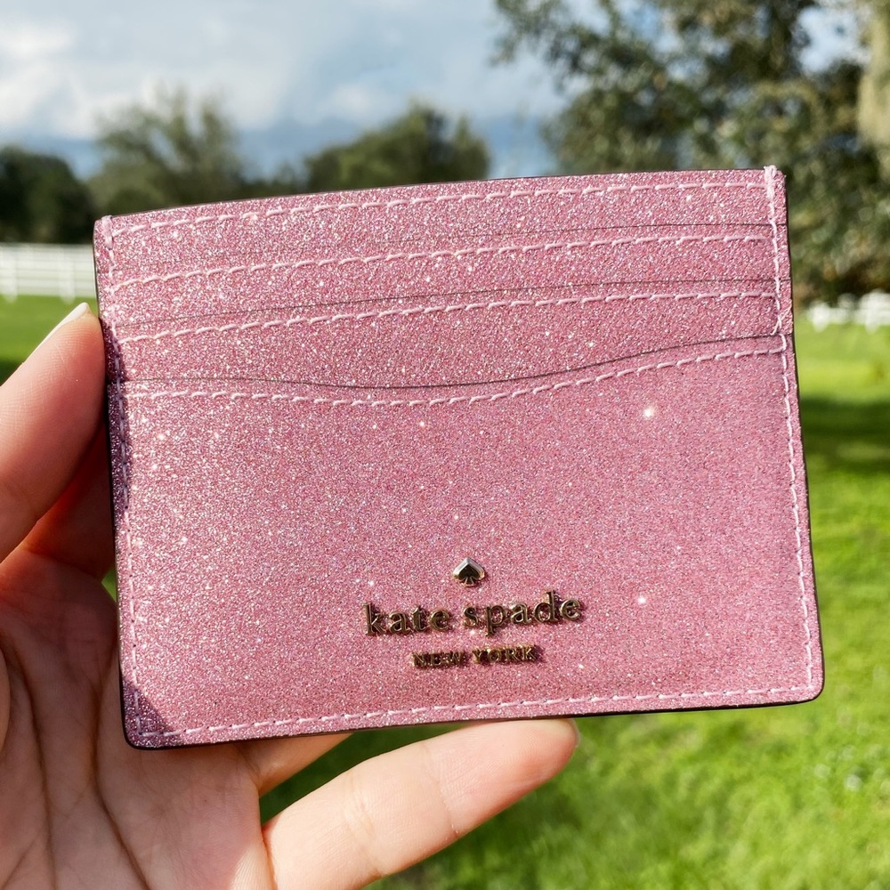 Kate spade glitter card holder GIFT BOX - Picture 4 of 12